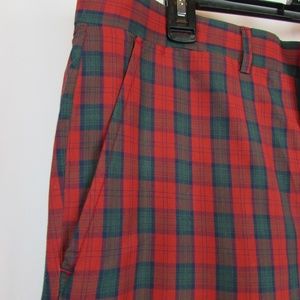 Vintage Brooks Brothers Red Green Plaid Golf Pants